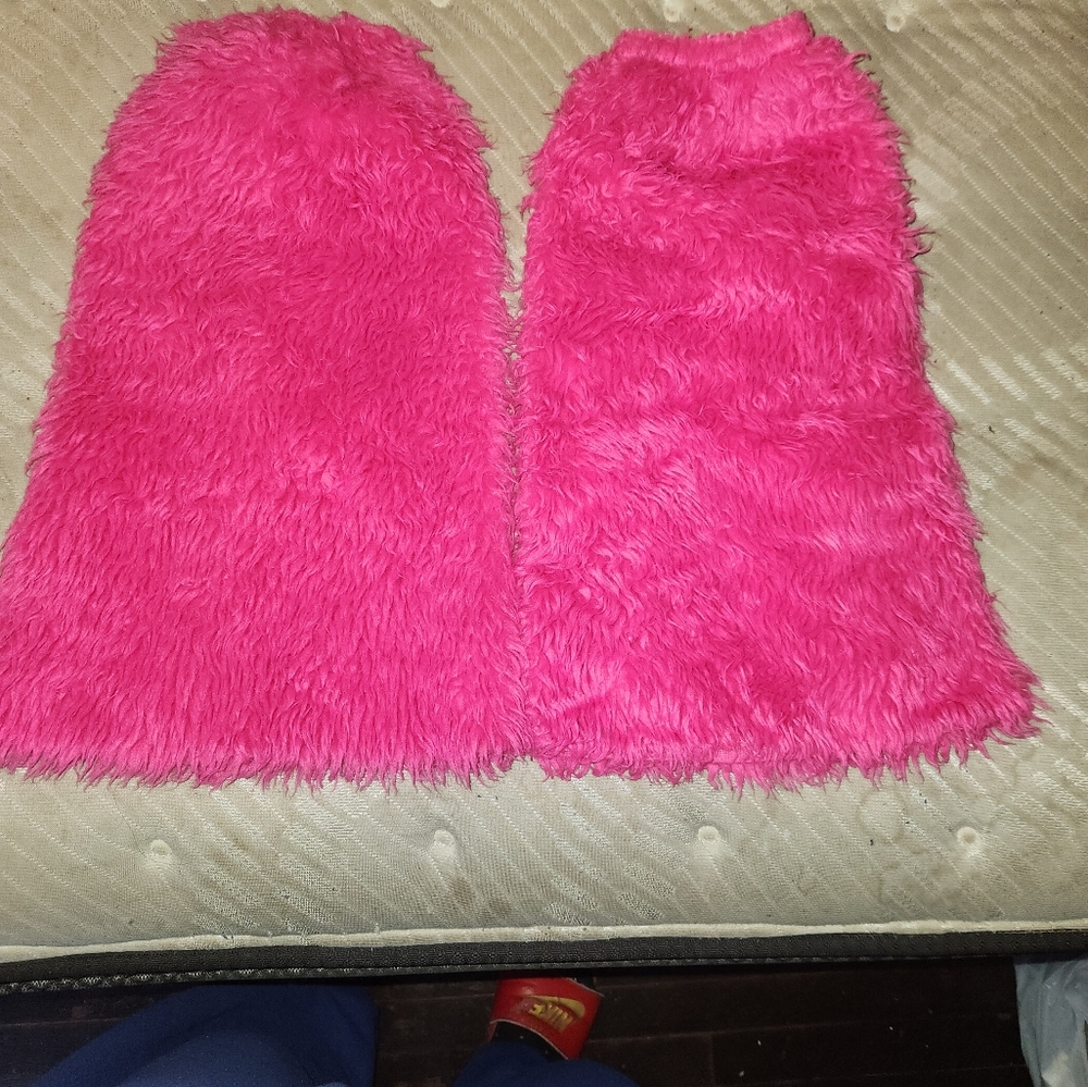 Pink Rave Leg Warmers - Picture 3 of 4